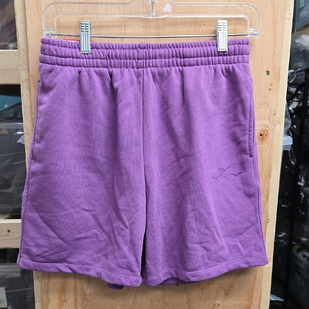 LazyPants Size M Purple High Waisted Sweat Shorts